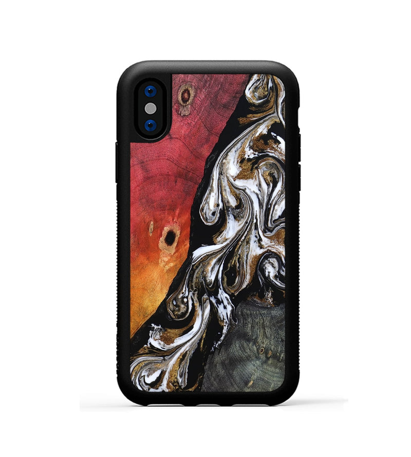 iPhone Xs Wood Phone Case - Drake (Black & White, 802177)