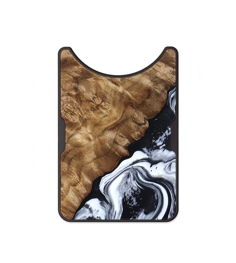 Alloy Wood Wallet - Jayson (Black & White, 802178)