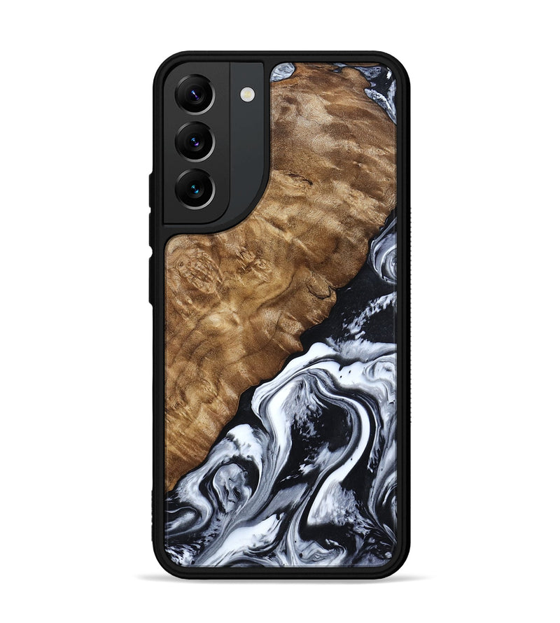 Galaxy S22 Plus Wood Phone Case - Jayson (Black & White, 802178)