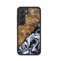 Galaxy S23 Wood Phone Case - Jayson (Black & White, 802178)