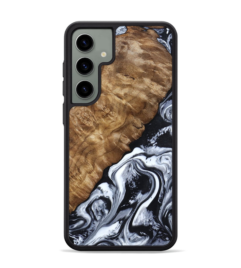 Galaxy S24 Plus Wood Phone Case - Jayson (Black & White, 802178)