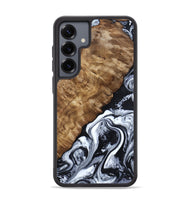 Galaxy S25 Plus Wood Phone Case - Jayson (Black & White, 802178)