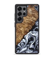 Galaxy S25 Ultra Wood Phone Case - Jayson (Black & White, 802178)
