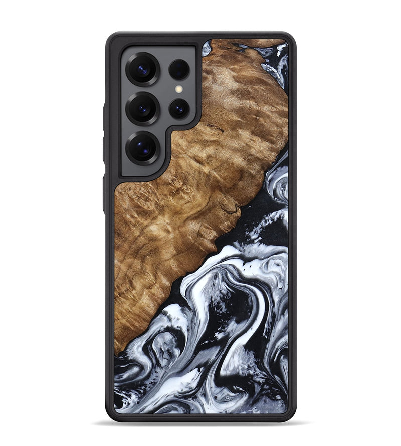 Galaxy S25 Ultra Wood Phone Case - Jayson (Black & White, 802178)