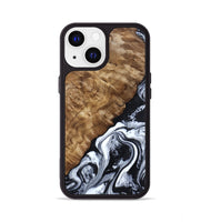 iPhone 13 Wood Phone Case - Jayson (Black & White, 802178)