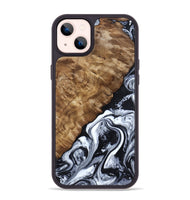 iPhone 14 Plus Wood Phone Case - Jayson (Black & White, 802178)