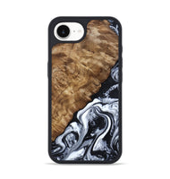 iPhone 16e Wood Phone Case - Jayson (Black & White, 802178)