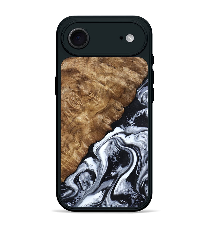 iPhone 17 Air Wood Phone Case - Jayson (Black & White, 802178)