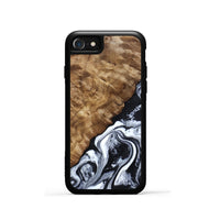 iPhone SE Wood Phone Case - Jayson (Black & White, 802178)