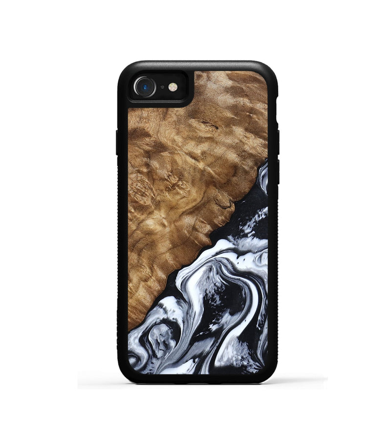 iPhone SE Wood Phone Case - Jayson (Black & White, 802178)