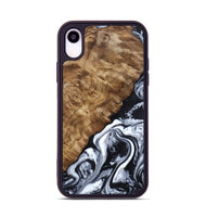 iPhone Xr Wood Phone Case - Jayson (Black & White, 802178)