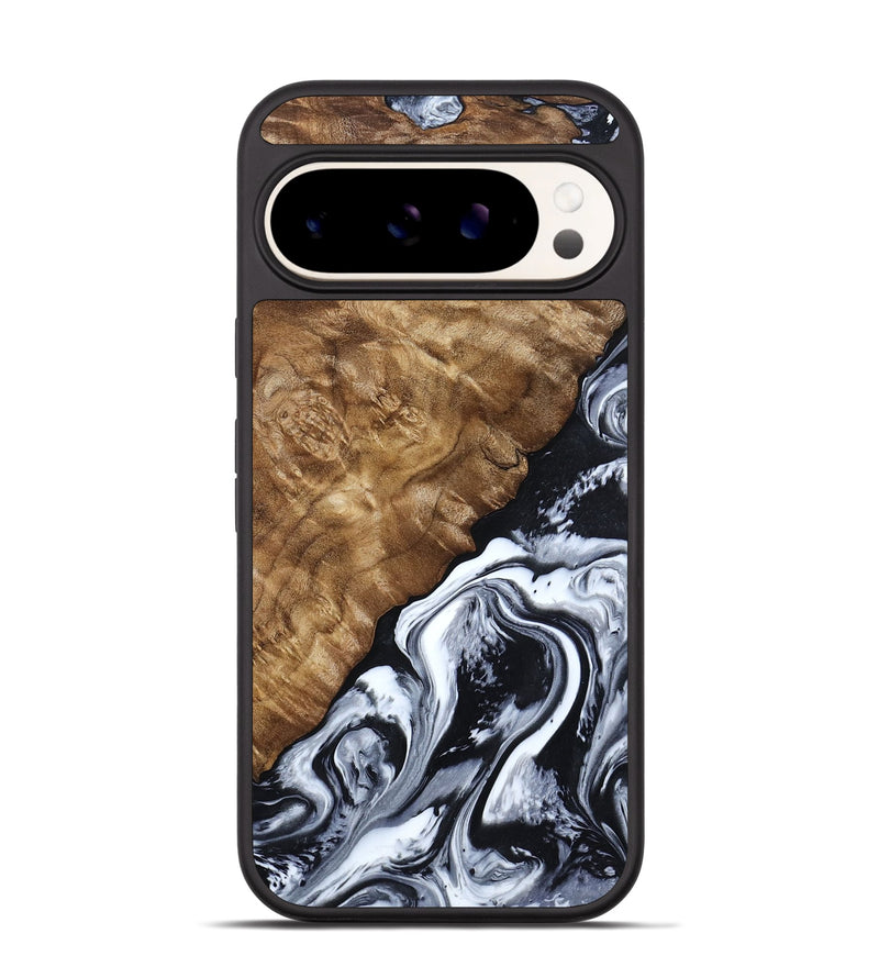 Pixel 9 Pro Wood Phone Case - Jayson (Black & White, 802178)
