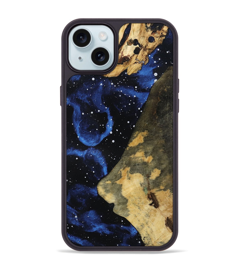 iPhone 15 Plus Wood Phone Case - Roxann (Cosmos, 802180)