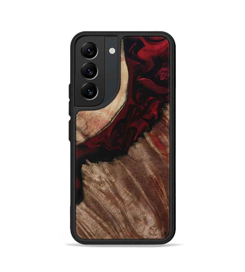 Galaxy S22 Wood Phone Case - Docia (Red, 802183)