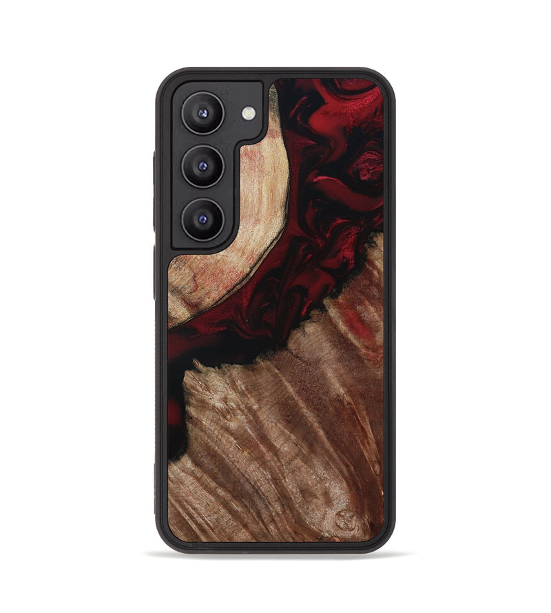Galaxy S23 Wood Phone Case - Docia (Red, 802183)