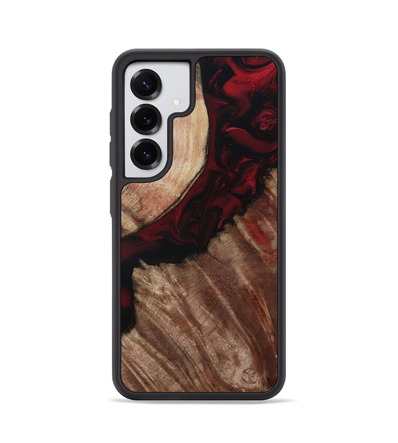 Galaxy S25 Wood Phone Case - Docia (Red, 802183)