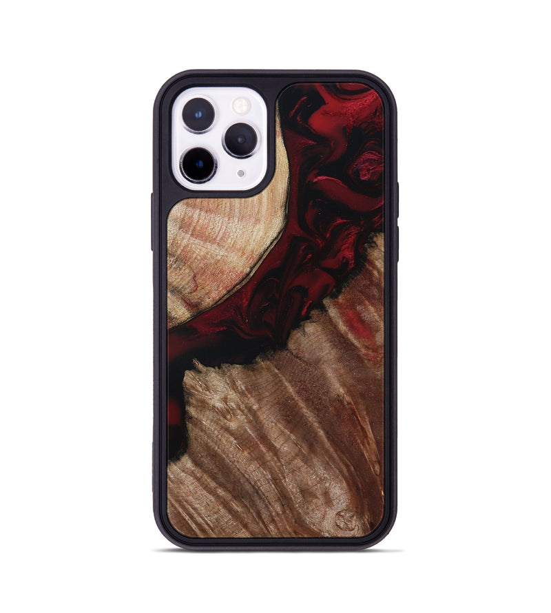 iPhone 11 Pro Wood Phone Case - Docia (Red, 802183)
