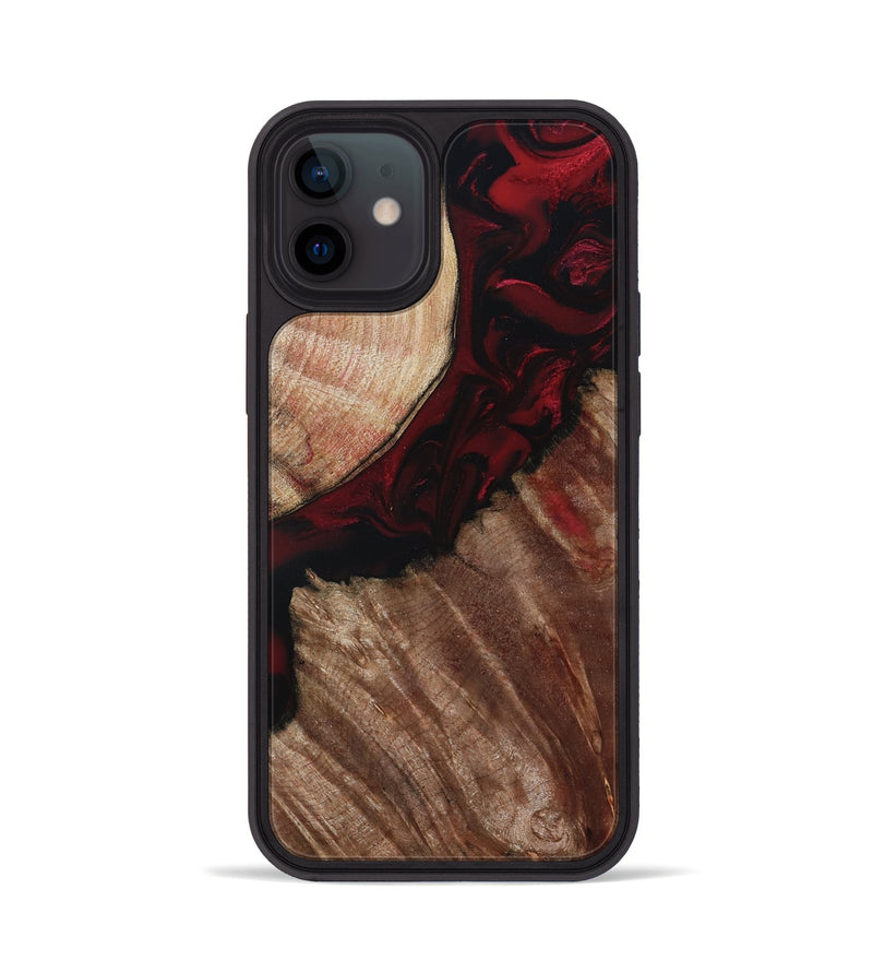 iPhone 12 Wood Phone Case - Docia (Red, 802183)