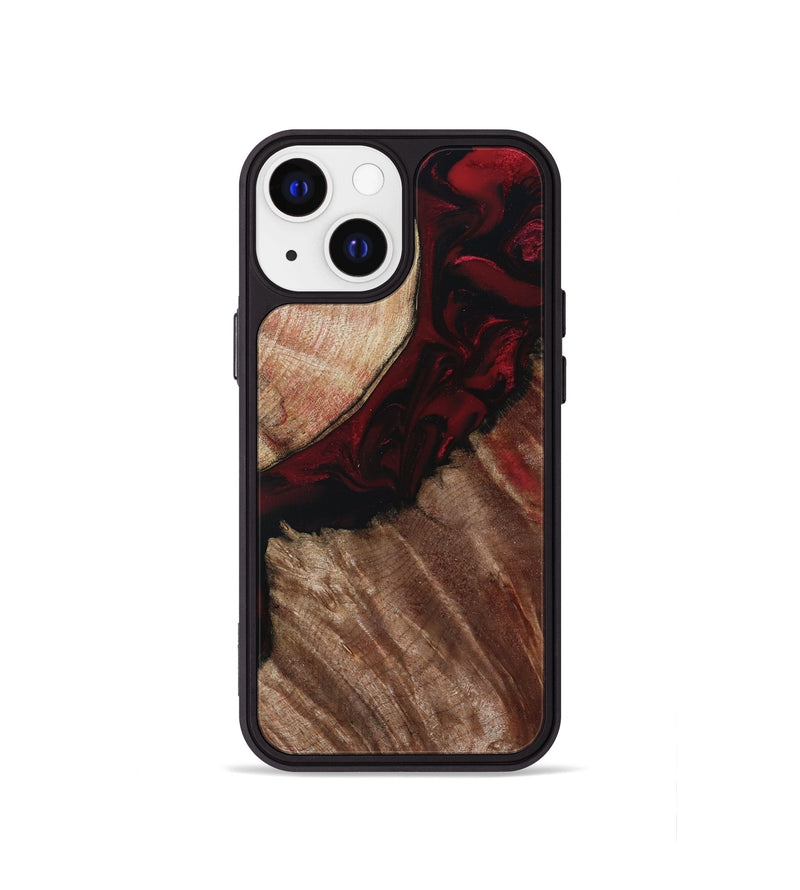 iPhone 13 mini Wood Phone Case - Docia (Red, 802183)
