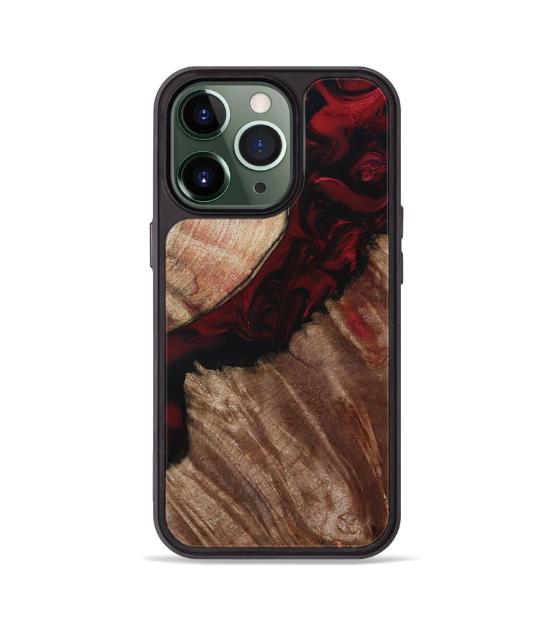 iPhone 13 Pro Wood Phone Case - Docia (Red, 802183)