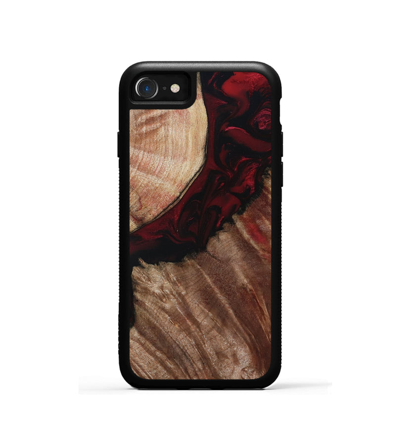 iPhone SE Wood Phone Case - Docia (Red, 802183)