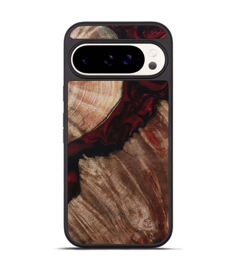Pixel 9 Pro Wood Phone Case - Docia (Red, 802183)
