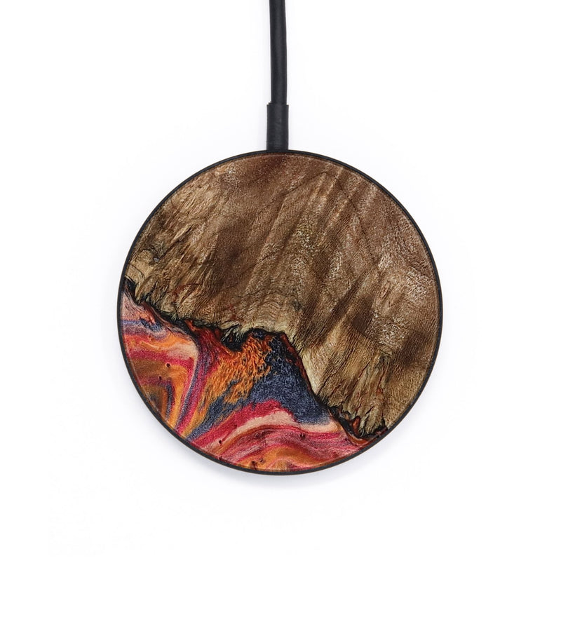 Circle Wood Wireless Charger - Aries (Red, 802184)