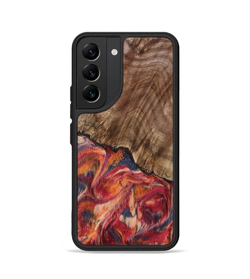 Galaxy S22 Wood Phone Case - Aries (Red, 802184)