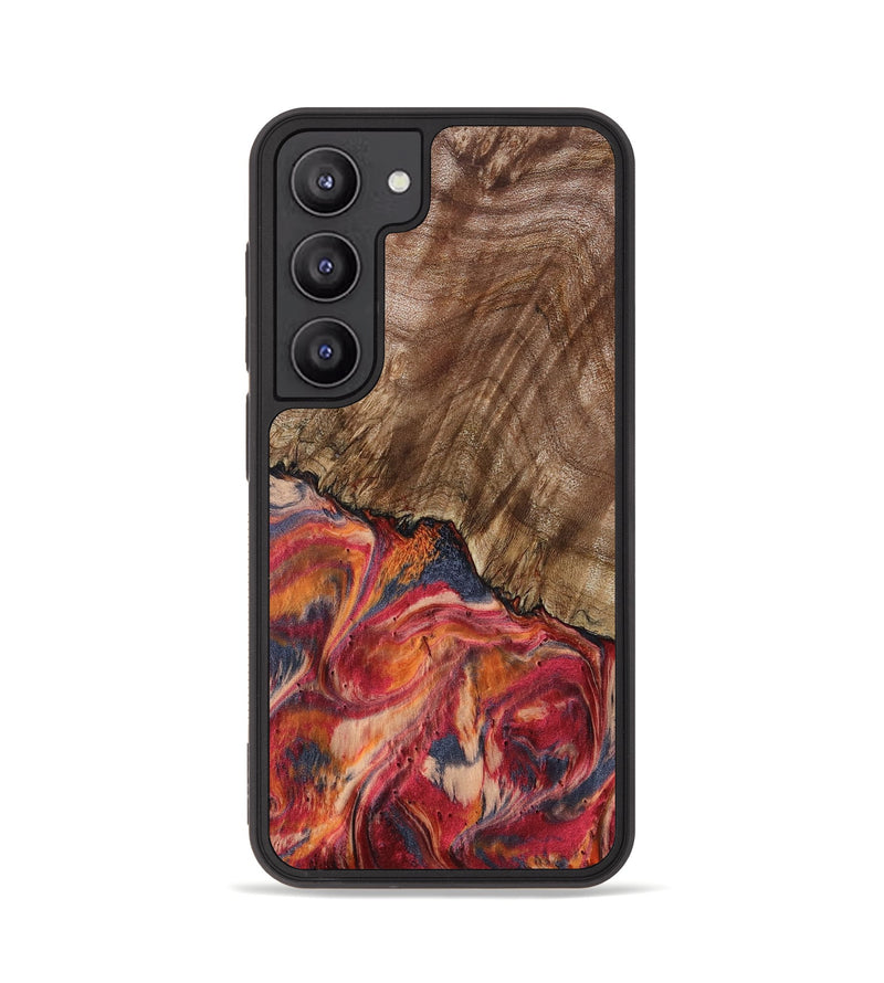 Galaxy S23 Wood Phone Case - Aries (Red, 802184)