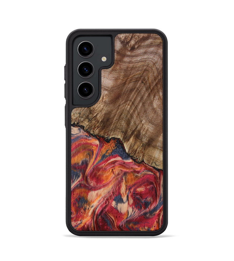 Galaxy S24 Wood Phone Case - Aries (Red, 802184)