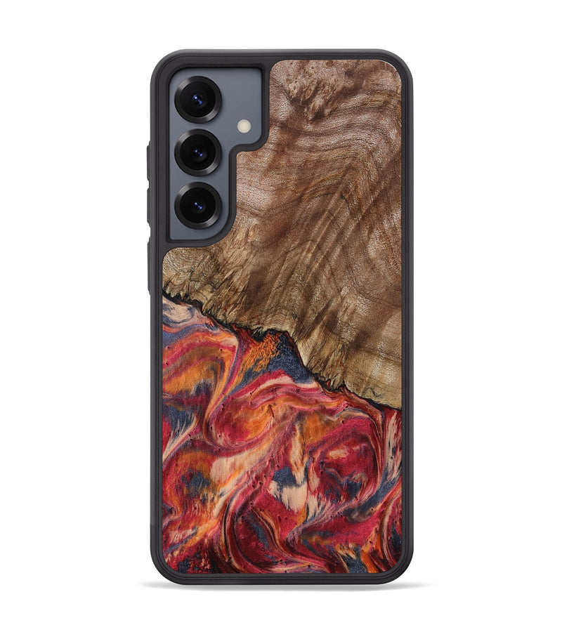 Galaxy S25 Plus Wood Phone Case - Aries (Red, 802184)