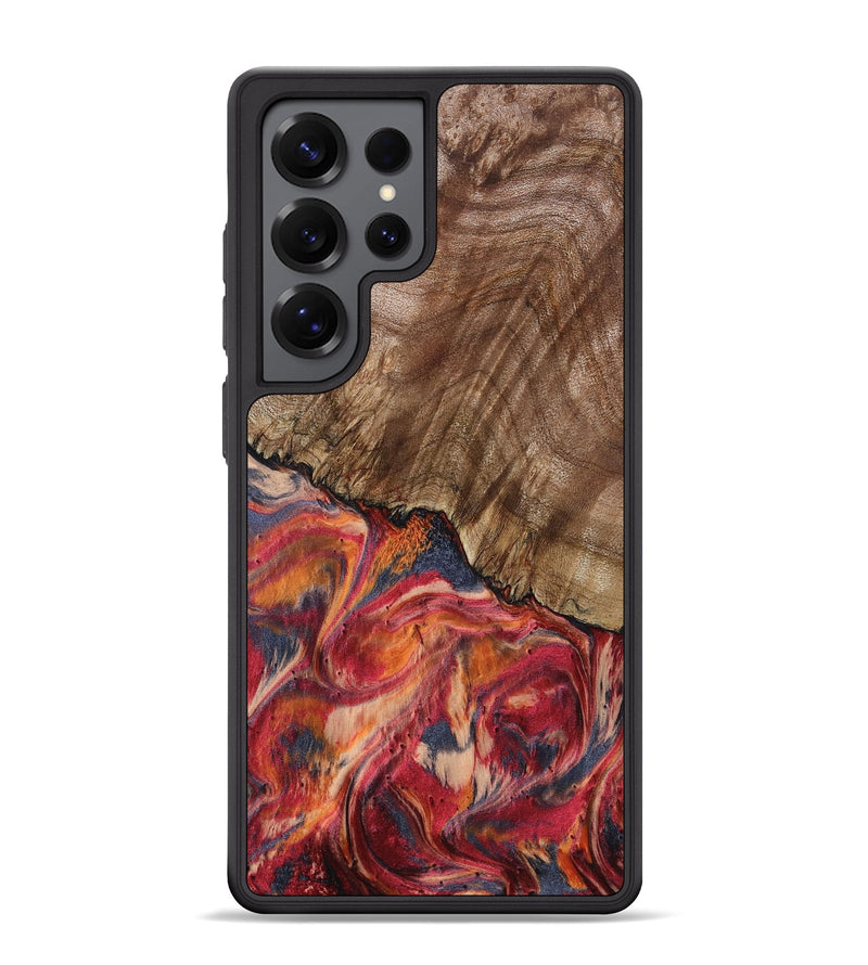 Galaxy S25 Ultra Wood Phone Case - Aries (Red, 802184)