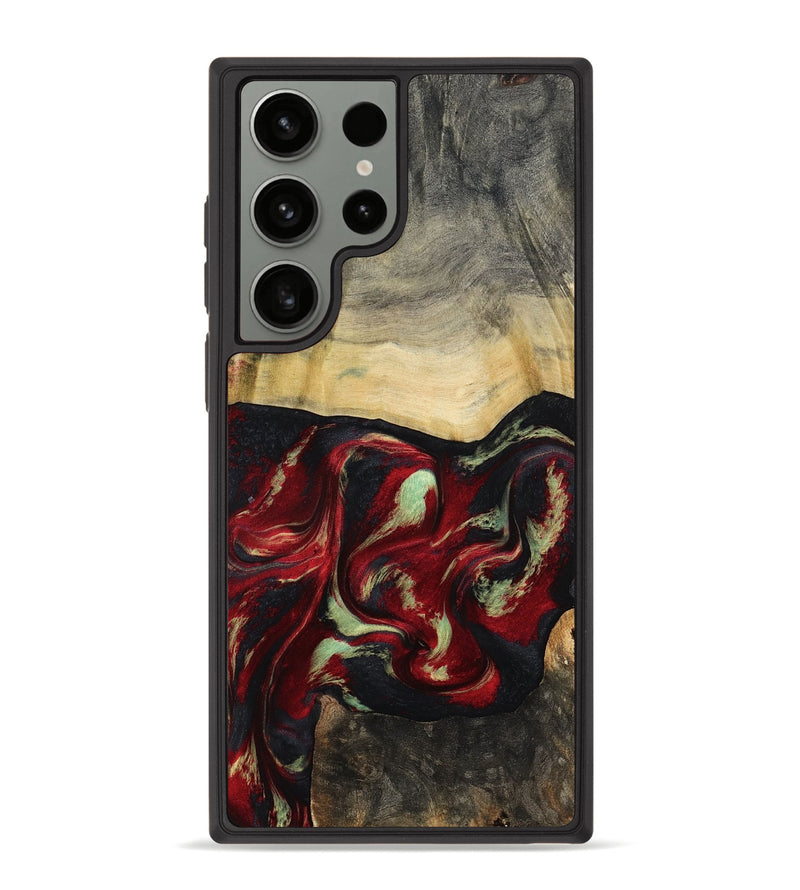 Galaxy S23 Ultra Wood Phone Case - Stewart (Red, 802185)