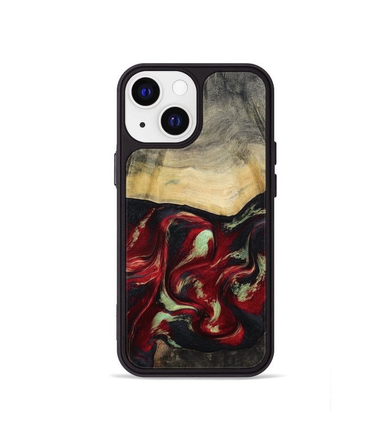 iPhone 13 mini Wood Phone Case - Stewart (Red, 802185)