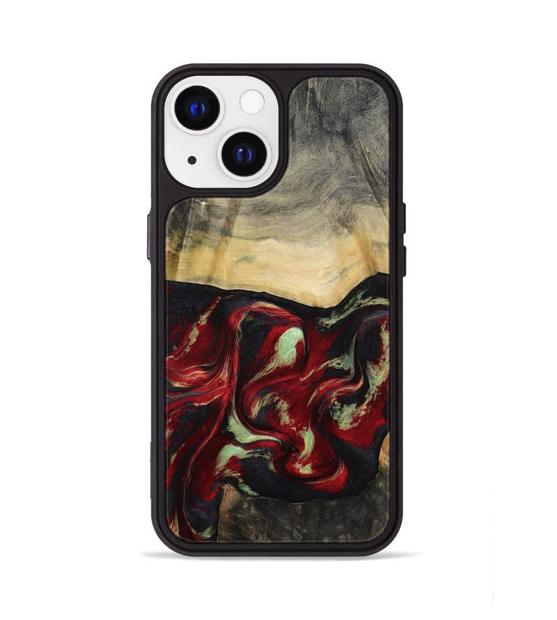 iPhone 13 Wood Phone Case - Stewart (Red, 802185)