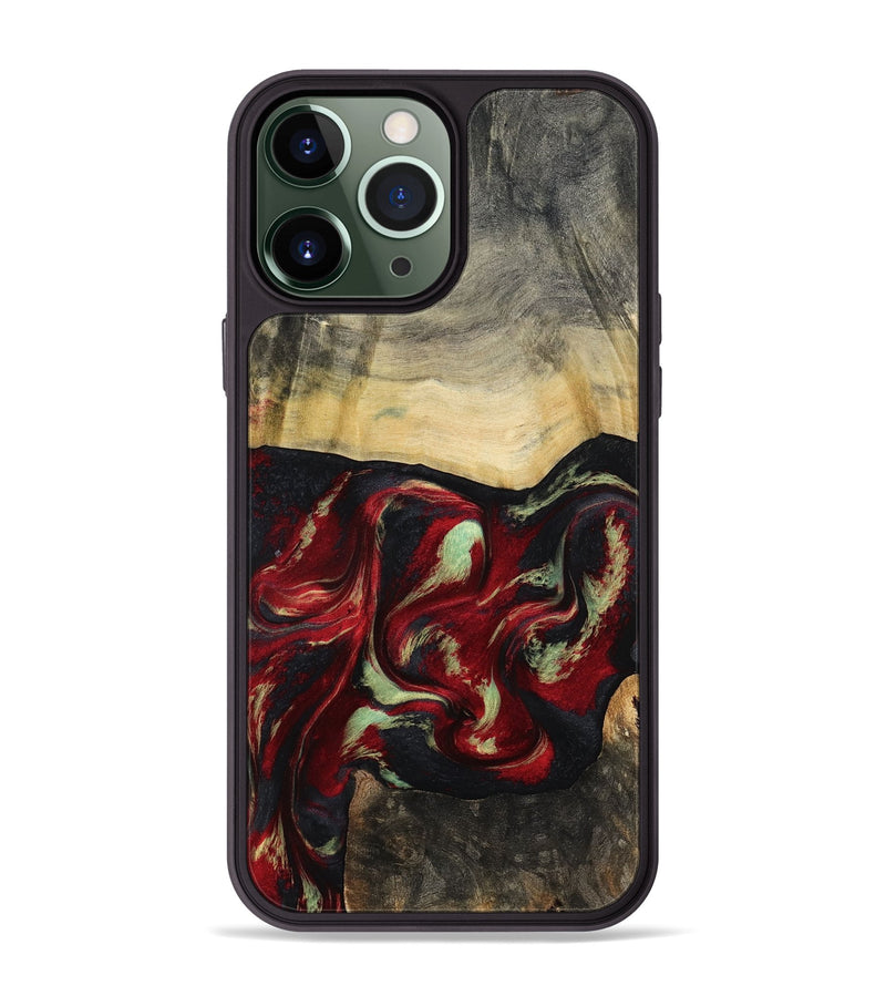 iPhone 13 Pro Max Wood Phone Case - Stewart (Red, 802185)