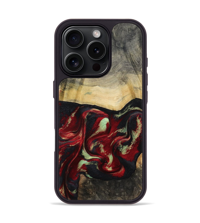 iPhone 16 Pro Wood Phone Case - Stewart (Red, 802185)