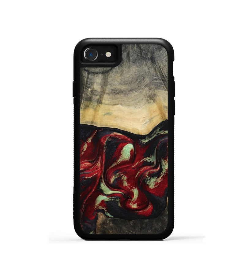 iPhone SE Wood Phone Case - Stewart (Red, 802185)