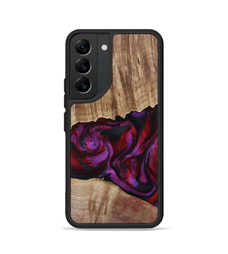 Galaxy S22 Wood Phone Case - Shyann (Red, 802186)