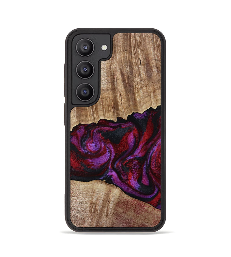 Galaxy S23 Wood Phone Case - Shyann (Red, 802186)