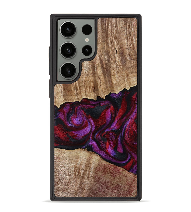 Galaxy S23 Ultra Wood Phone Case - Shyann (Red, 802186)