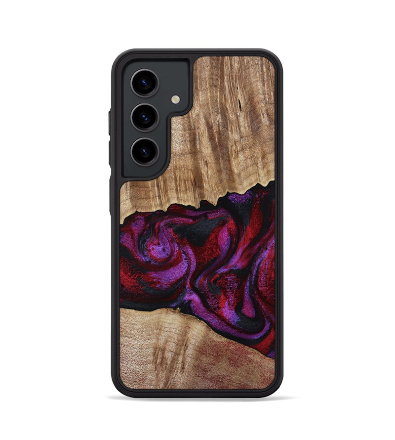 Galaxy S24 Wood Phone Case - Shyann (Red, 802186)