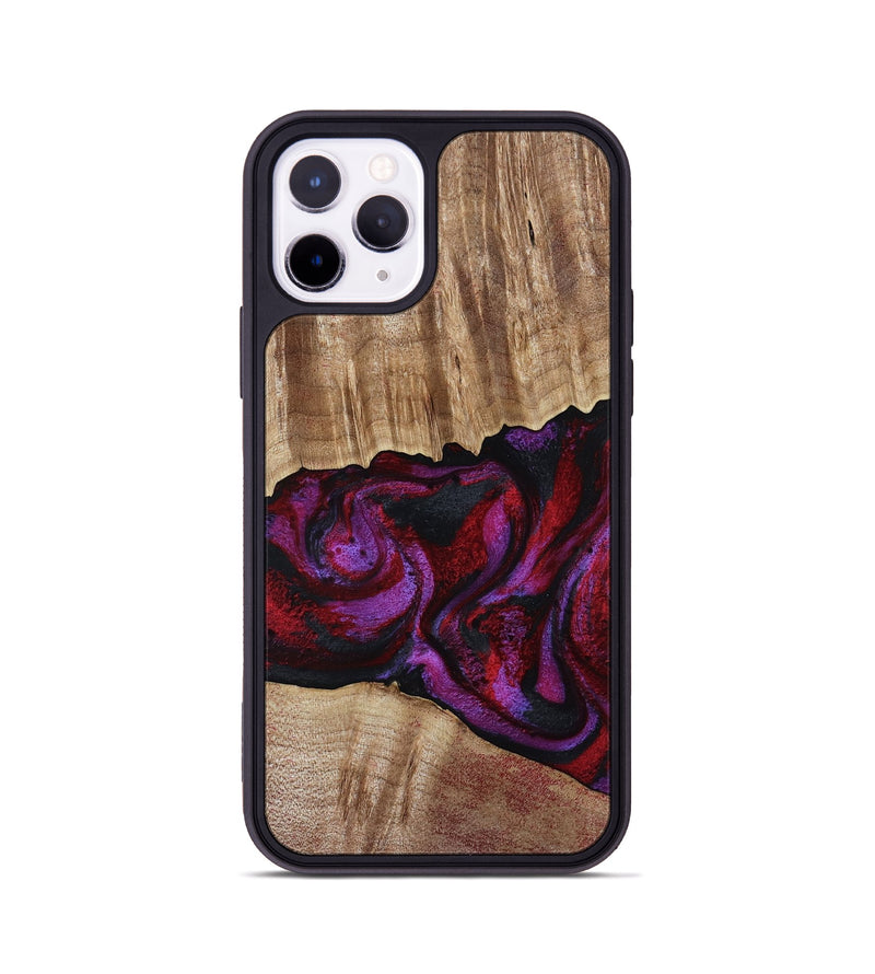 iPhone 11 Pro Wood Phone Case - Shyann (Red, 802186)