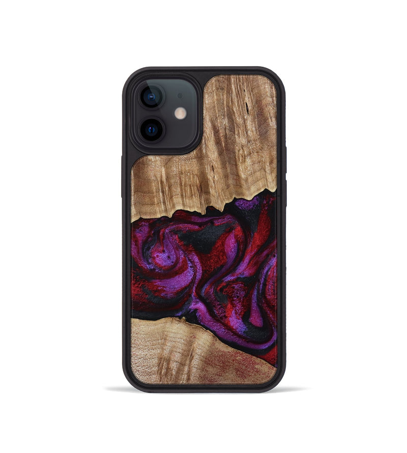 iPhone 12 mini Wood Phone Case - Shyann (Red, 802186)