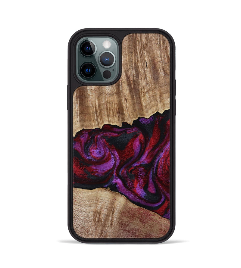 iPhone 12 Pro Wood Phone Case - Shyann (Red, 802186)