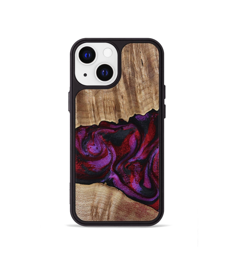 iPhone 13 mini Wood Phone Case - Shyann (Red, 802186)