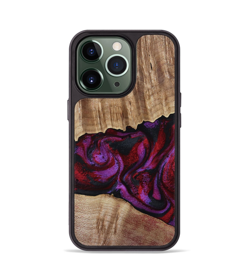 iPhone 13 Pro Wood Phone Case - Shyann (Red, 802186)