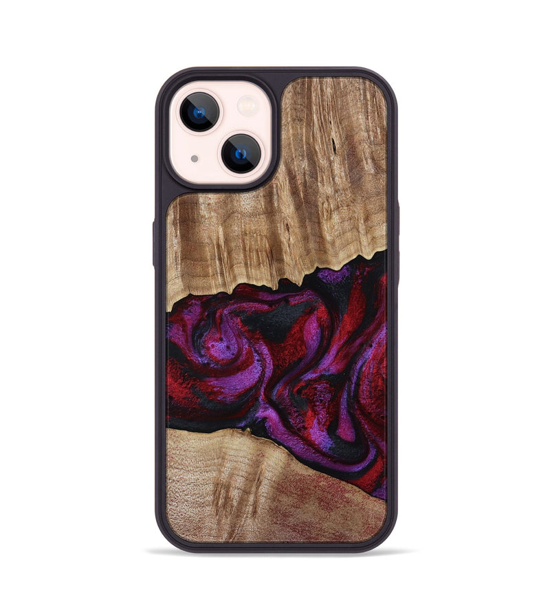 iPhone 14 Wood Phone Case - Shyann (Red, 802186)