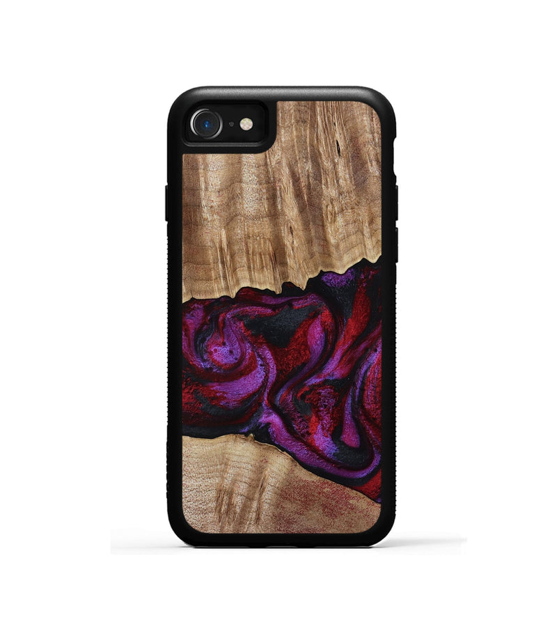 iPhone SE Wood Phone Case - Shyann (Red, 802186)