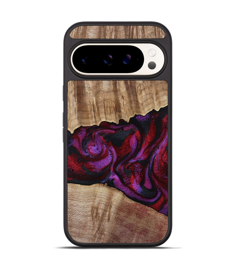 Pixel 9 Wood Phone Case - Shyann (Red, 802186)